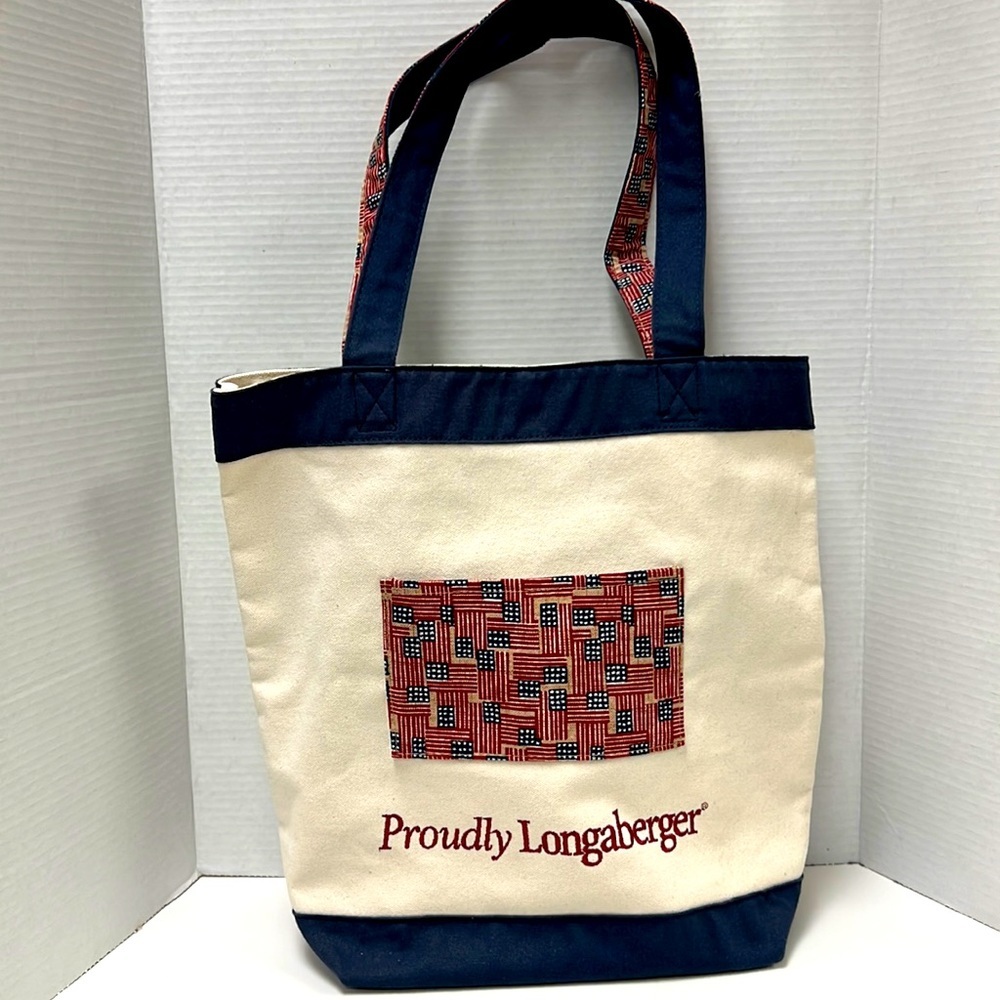 “Proudly Longaberger” Canvas Tote